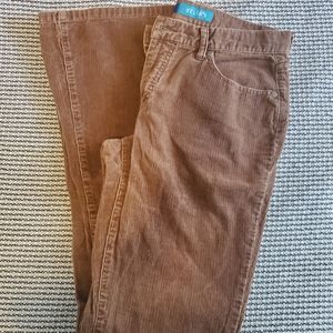 dELia’s size 7/8 Brown Flare Corduroy Pants Long